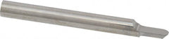 Accupro - 5/32" Shank Diam, 1-1/2" OAL, 5/32" Cut Diam, Ball Engraving Cutter - 3/16" LOC, 1 Flute, Right Hand Cut, Micrograin Solid Carbide, Uncoated - A1 Tooling