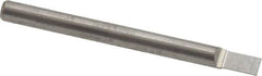 Accupro - 1/8" Shank Diam, 1-1/2" OAL, 1/8" Cut Diam, Square Engraving Cutter - 3/16" LOC, 1/8" Tip Diam, 1 Flute, Right Hand Cut, Micrograin Solid Carbide, Uncoated - A1 Tooling