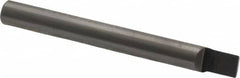 Accupro - 5/32" Shank Diam, 1-1/2" OAL, 5/32" Cut Diam, Square Engraving Cutter - 3/16" LOC, 0.1563" Tip Diam, 1 Flute, Right Hand Cut, Micrograin Solid Carbide, Uncoated - A1 Tooling