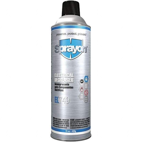 Sprayon - 15 oz Aerosol Cleaner/Degreaser - Aerosol, Alkaline, Unscented - A1 Tooling