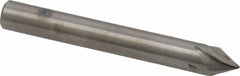 Made in USA - 1/4" Shank Diam, 5 Flute 60° Solid Carbide Countersink - Bright Finish, 2" OAL, Right Hand Cut - A1 Tooling