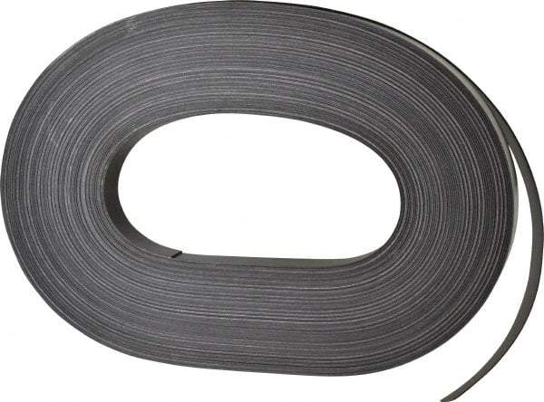 Mag-Mate - 100' Long x 3/4" Wide x 1/32" Thick Flexible Magnetic Strip - 6 Lb Max Pull Force, 3 Linear Ft/Lb Magnetic Pull Force, Adhesive Back - A1 Tooling