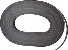 Mag-Mate - 100' Long x 3/4" Wide x 1/32" Thick Flexible Magnetic Strip - 6 Lb Max Pull Force, 3 Linear Ft/Lb Magnetic Pull Force, Adhesive Back - A1 Tooling