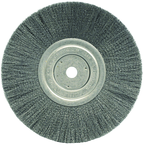 8" Diameter - 5/8" Arbor Hole - Crimped Stainless Straight Wheel - A1 Tooling