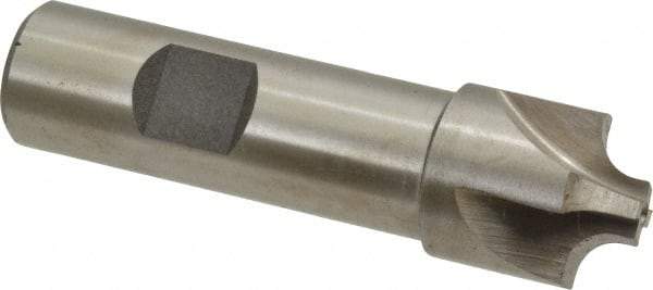 Interstate - 7/32" Radius, 7/8" Mill Diam, 4 Flute High Speed Steel Corner Rounding End Mill - Single End, Uncoated, 3-1/4" OAL, 3/4" Shank Diam - A1 Tooling