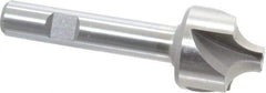 Interstate - 11/32" Radius, 1-1/8" Mill Diam, 4 Flute Cobalt Corner Rounding End Mill - Single End, Uncoated, 3-1/2" OAL, 1/2" Shank Diam - A1 Tooling