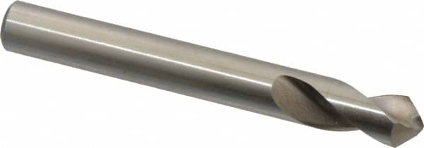 Interstate - 3/8" Body Diam, 90°, 3-1/8" OAL, High Speed Steel Spotting Drill - A1 Tooling