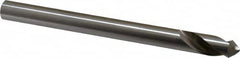 Interstate - 1/2" Body Diam, 90°, 6" OAL, High Speed Steel Spotting Drill - A1 Tooling