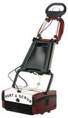 Minuteman - 12" Cleaning Width, Electric Floor Scrubber - 1 hp, 650 RPM, 45" Water Lift, 1 Gal Tank Capacity, Series P12 - A1 Tooling