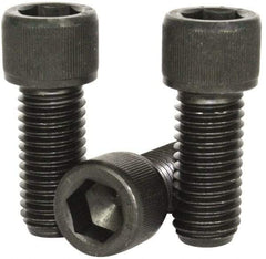 Value Collection - 7/16-14 UNC Hex Socket Drive, Socket Cap Screw - Alloy Steel, Black Oxide Finish, Partially Threaded, 3" Length Under Head - A1 Tooling