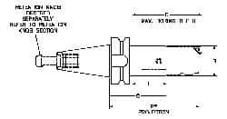 Parlec - PC2 Inside Modular Connection, Boring Head Taper Shank - Modular Connection Mount, 3.8 Inch Projection, 0.94 Inch Nose Diameter - Exact Industrial Supply