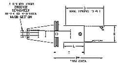 Parlec - PC5 Inside Modular Connection, Boring Head Taper Shank - Modular Connection Mount, 2.48 Inch Projection, 1.97 Inch Nose Diameter - Exact Industrial Supply