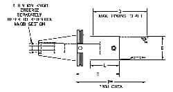 Parlec - PC2 Inside Modular Connection, Boring Head Taper Shank - Modular Connection Mount, 4.11 Inch Projection, 0.94 Inch Nose Diameter - Exact Industrial Supply