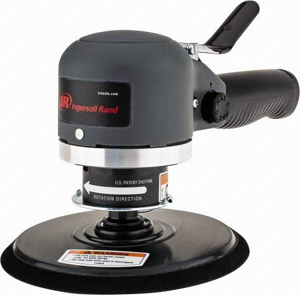 Ingersoll-Rand - 12,000 OPM, 16.98 CFM Air Consumption, Palm Air Orbital Sander - Round Pad, 1/4 NPT Inlet - A1 Tooling