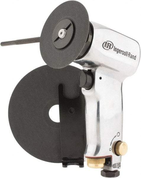 Ingersoll-Rand - 3 to 5" Disc, 18,000 RPM, Pneumatic Handheld Disc Sander - 24.99 CFM, 1/4 NPT Inlet, 0.45 hp - A1 Tooling