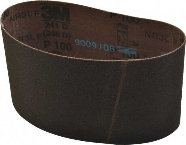 3M - 3-1/2" Wide x 15-1/2" OAL, 100 Grit, Aluminum Oxide Abrasive Belt - A1 Tooling