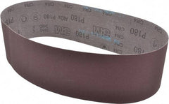 3M - 4" Wide x 36" OAL, 180 Grit, Aluminum Oxide Abrasive Belt - Aluminum Oxide, Very Fine, Coated, X Weighted Cloth Backing, Series 341D - A1 Tooling