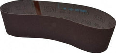 3M - 4" Wide x 36" OAL, 100 Grit, Aluminum Oxide Abrasive Belt - Aluminum Oxide, Fine, Coated, X Weighted Cloth Backing, Series 341D - A1 Tooling