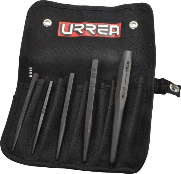 Urrea - 5 Piece, 1/4 to 5/8", Center Punch Set - Comes in Vinyl Pouch - A1 Tooling