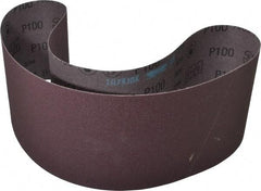 3M - 6" Wide x 48" OAL, 100 Grit, Aluminum Oxide Abrasive Belt - Aluminum Oxide, Fine, Coated, X Weighted Cloth Backing, Series 241D - A1 Tooling