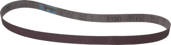 3M - 1" Wide x 42" OAL, 100 Grit, Aluminum Oxide Abrasive Belt - A1 Tooling