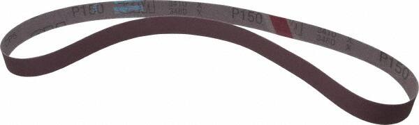 3M - 1" Wide x 42" OAL, 150 Grit, Aluminum Oxide Abrasive Belt - Aluminum Oxide, Very Fine, Coated, X Weighted Cloth Backing, Series 241D - A1 Tooling