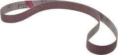 3M - 1" Wide x 42" OAL, 320 Grit, Aluminum Oxide Abrasive Belt - Aluminum Oxide, Extra Fine, Coated, X Weighted Cloth Backing, Series 241D - A1 Tooling