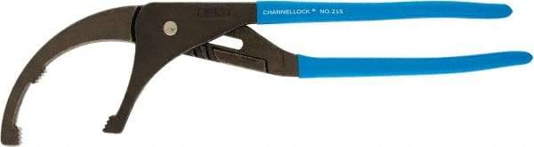 Channellock - 5-1/2" Max Diam, Adjustable Oil Filter Plier - 15" OAL, 5-1/2 Max Capacity, Oil Filter Plier - A1 Tooling