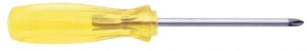 Urrea - #2, 12" OAL, Standard Phillips Screwdriver - 8" Handle Length, Round Shank, Acetate Handle - A1 Tooling