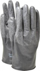 North - Size XL (10), 11" Long, 13 mil Thick, Butyl Chemical Resistant Gloves - Textured Finish, Rolled Cuff, Black - A1 Tooling