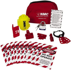 NMC - 18 Piece Electrical Lockout Kit - Keyed Differently, Comes in Pouch - A1 Tooling