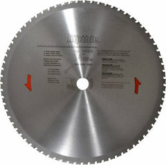 Porter-Cable - 14" Diam, 1" Arbor Hole Diam, 72 Tooth Wet & Dry Cut Saw Blade - Carbide-Tipped, Cutoff Action, Standard Round Arbor - A1 Tooling