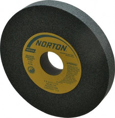 Norton - 6" Diam x 1-1/4" Hole x 3/4" Thick, I Hardness, 80 Grit Surface Grinding Wheel - Silicon Carbide, Type 1, Medium Grade, 4,140 Max RPM, Vitrified Bond, No Recess - A1 Tooling