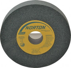 Norton - 6" Diam x 1-1/4" Hole x 1" Thick, I Hardness, 80 Grit Surface Grinding Wheel - Silicon Carbide, Type 1, Medium Grade, 4,140 Max RPM, Vitrified Bond, No Recess - A1 Tooling