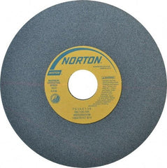 Norton - 7" Diam x 1-1/4" Hole x 1/4" Thick, I Hardness, 100 Grit Surface Grinding Wheel - Silicon Carbide, Type 1, Fine Grade, 3,600 Max RPM, Vitrified Bond, No Recess - A1 Tooling