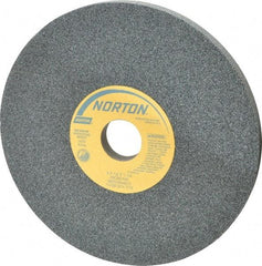 Norton - 8" Diam x 1-1/4" Hole x 1/2" Thick, I Hardness, 60 Grit Surface Grinding Wheel - Silicon Carbide, Type 1, Medium Grade, 3,600 Max RPM, Vitrified Bond, No Recess - A1 Tooling