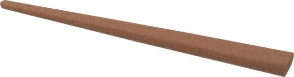 Norton - 4" Long x 3/8" Wide x 1/8" Thick, Aluminum Oxide Sharpening Stone - Taper, Medium Grade - A1 Tooling