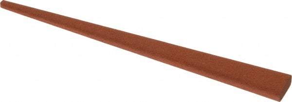 Norton - 4" Long x 3/8" Wide x 1/8" Thick, Aluminum Oxide Sharpening Stone - Taper, Fine Grade - A1 Tooling