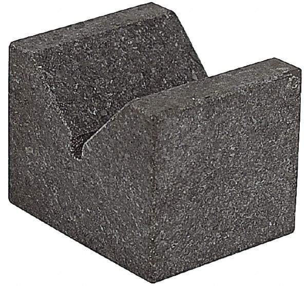 SPI - 90° Angle, Black Granite V-Block - 6" Long x 6" Wide x 6" High, Sold as Matched Pair - A1 Tooling