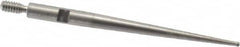 SPI - 0.032" Ball Diam, Steel, Ball Test Indicator Contact Point - 1-5/16" Contact Point Length, Use with Starrett Test Indicators - A1 Tooling