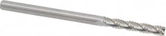 M.A. Ford - 3/16" Diam, 1-1/8" LOC, 4 Flute Solid Carbide Roughing & Finishing Square End Mill - Uncoated, 3" OAL, 3/16" Shank Diam, Straight Shank, 30° Helix, Centercutting, Extra Long Length - A1 Tooling