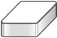 Kennametal - DNG454 T0420 Grade KY4400 Ceramic Turning Insert - TiN Finish, 55° Diamond, 1/2" Inscr Circle, 5/16" Thick, 1/16" Corner Radius - A1 Tooling