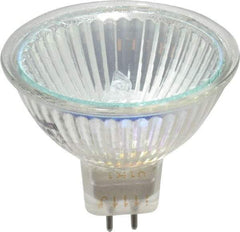 Value Collection - 50 Watt, 12 Volt, Halogen Miniature & Specialty MR16 Lamp - 2 Pin Base, 50 to 749 Equivalent Range, Warm (1,000 to 3,000), 1-7/8" OAL - A1 Tooling