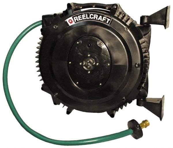 Reelcraft - 50' Spring Retractable Hose Reel - 125 psi, Hose Included - A1 Tooling