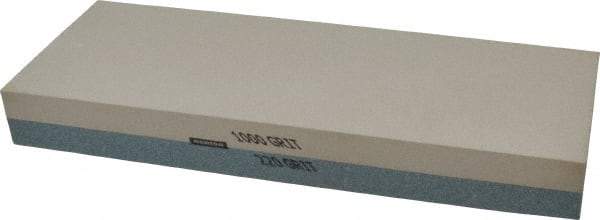 Norton - 8" Long x 3" Wide x 1" Thick, Sharpening Stone - Rectangle, 220/1000 Grit, Very Fine, Ultra Fine Grade - A1 Tooling