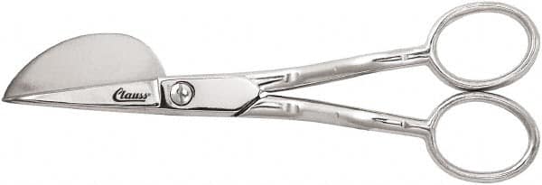 Clauss - 1-1/4" LOC, 6" OAL Carbon Steel Nap Shears - Offset Handle, For General Purpose Use - A1 Tooling