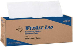 WypAll - L30 Dry General Purpose Wipes - Pop-Up, 9-3/4" x 16-3/8" Sheet Size, White - A1 Tooling