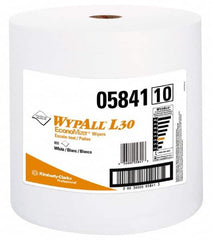 WypAll - L30 Dry General Purpose Wipes - Jumbo Roll, 13-1/4" x 12-3/8" Sheet Size, White - A1 Tooling