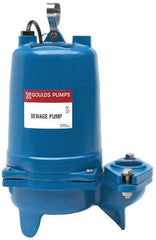 Goulds Pumps - 1/2 hp, 115 Amp Rating, 115 Volts, Nonautomatic Operation, Sewage Pump - 1 Phase, Cast Iron Housing - A1 Tooling