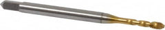 Emuge - #3-56 UNF 2 Flute 2B Bottoming Spiral Flute Tap - Cobalt, TiN Finish, 1.969" OAL, Right Hand Flute, Right Hand Thread, Series Enorm Z - A1 Tooling